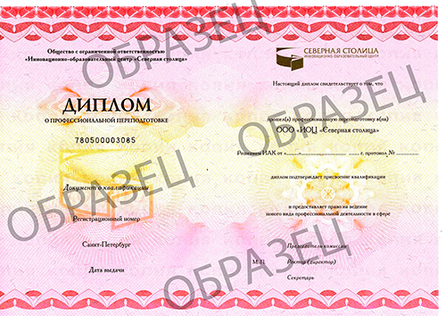 Образец_Диплом ООО ИОЦ Северная столица 1